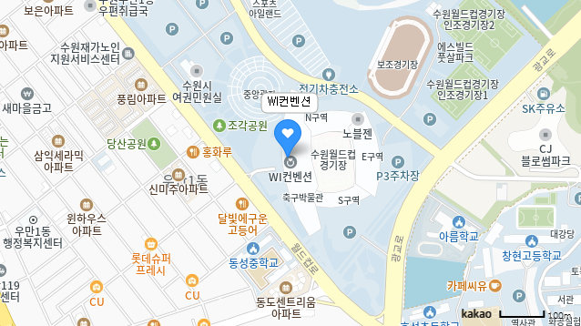 WI컨벤션 위치 지도