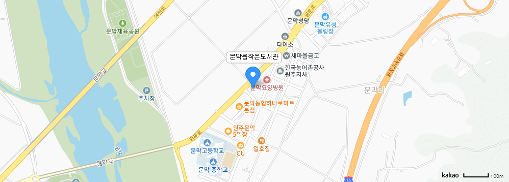 문막읍 작은도서관 지도