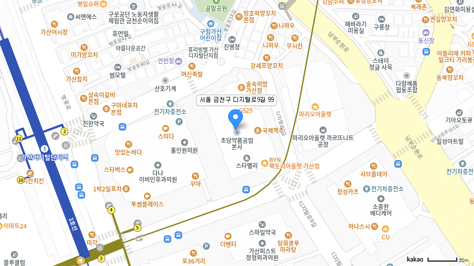 더불림파트너스 오시는 길 약도