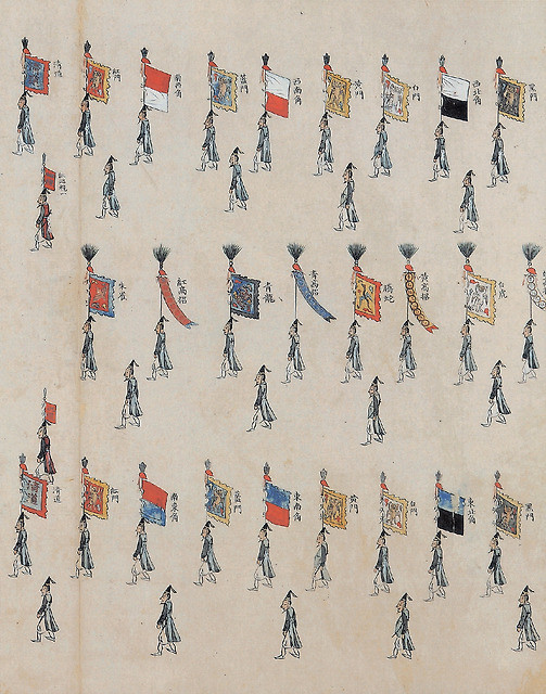 「화성원행반차도」, 종이에 채색, 46.5×4483.0cm, 1795, 국립중앙박물관