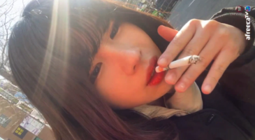 방송중 화장실에서 노출하는 떠라이