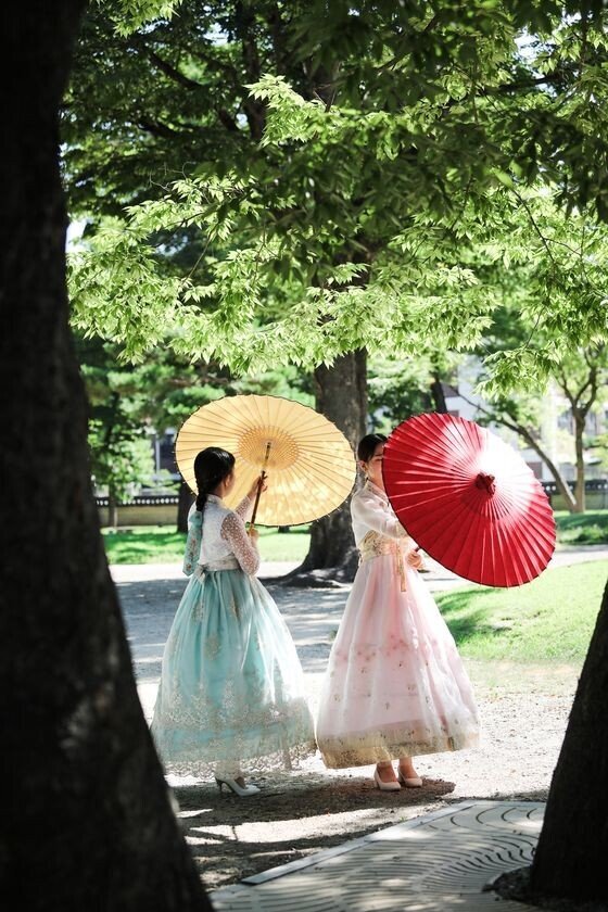 한국의 전통 우산 '지우산'