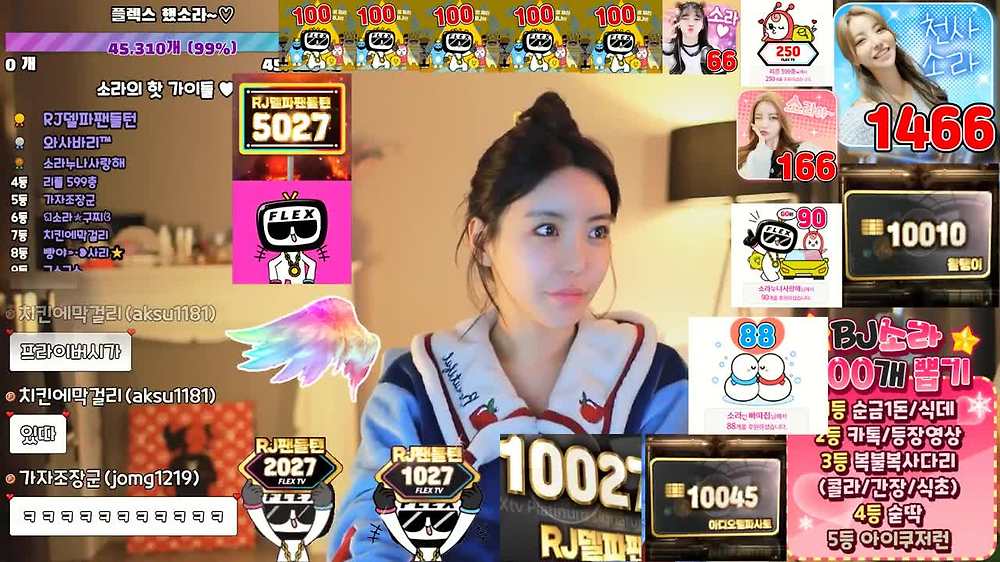 코피팍!!!! 미녀 여캠들 방송사고 모음