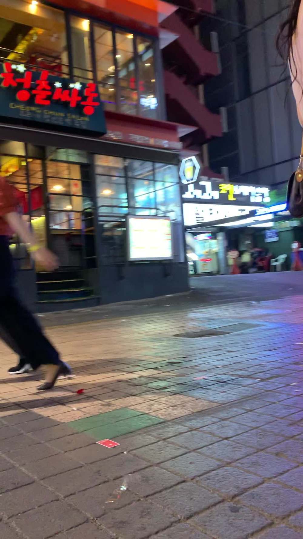 서초동 밤거리 도촬