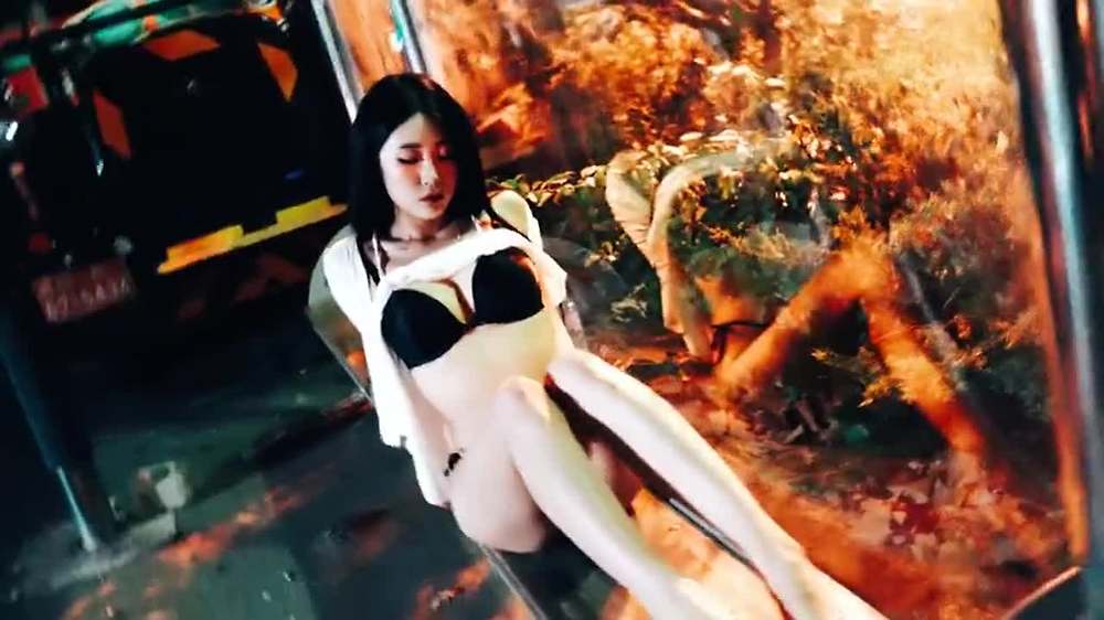 심야 길거리 야노 화보촬영장