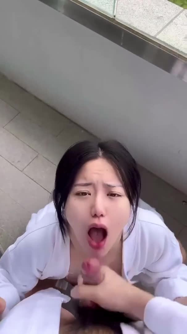 신혼부부 야외 테라스 입싸 펠라