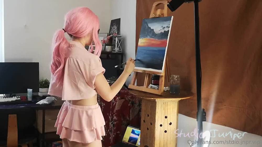 그림 그리는 아티스트 주니퍼 (비하인드 개인플)