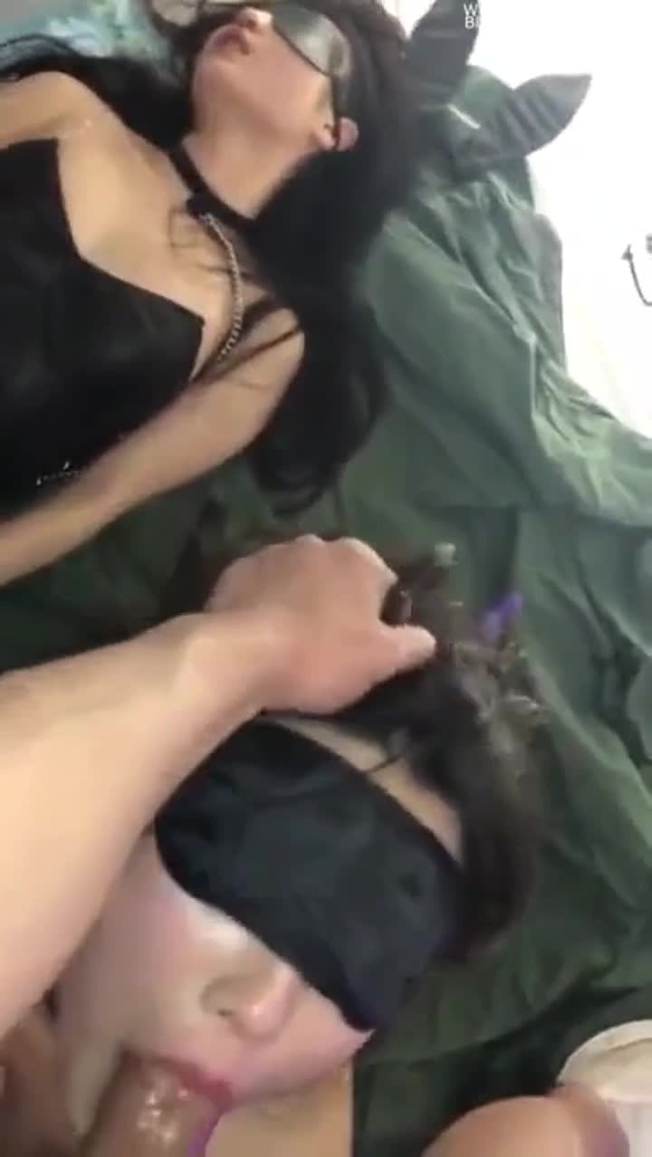 두명의 노예녀 본디지 섹스로 길들이기