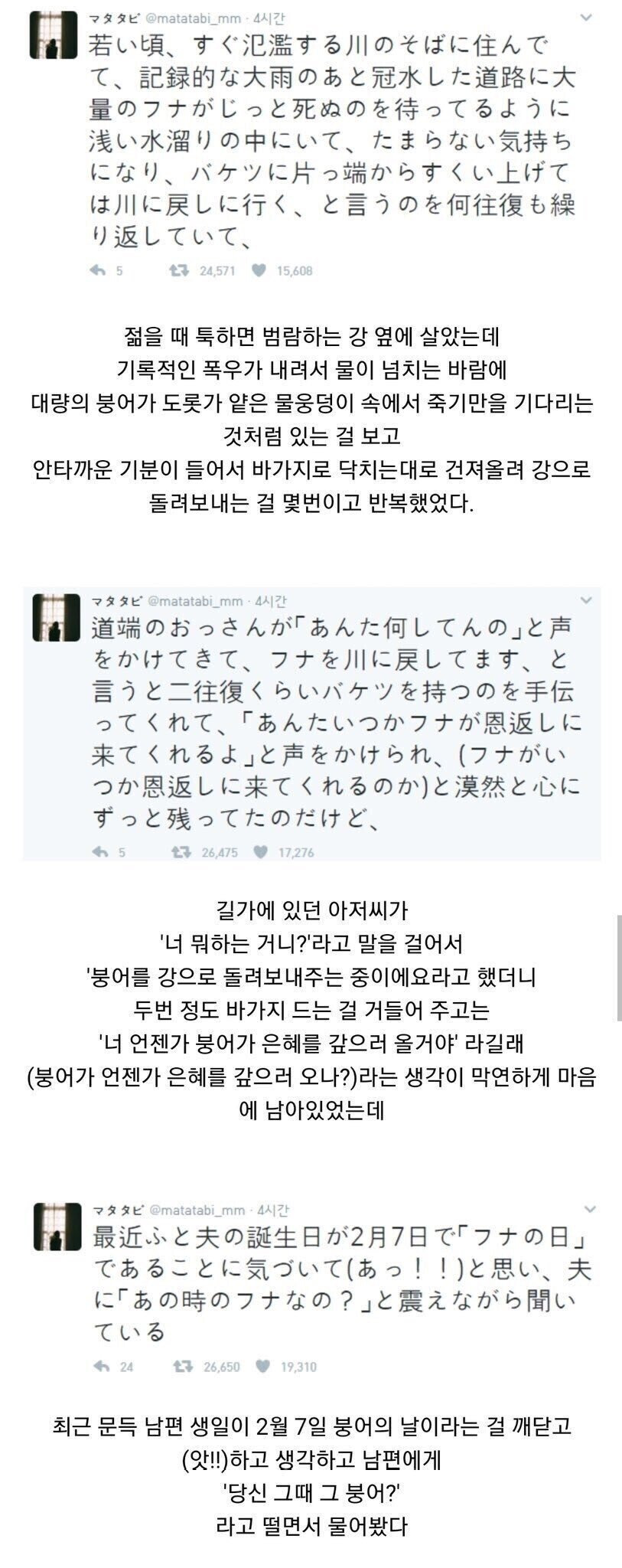 붕어를 도와줬던 스시녀