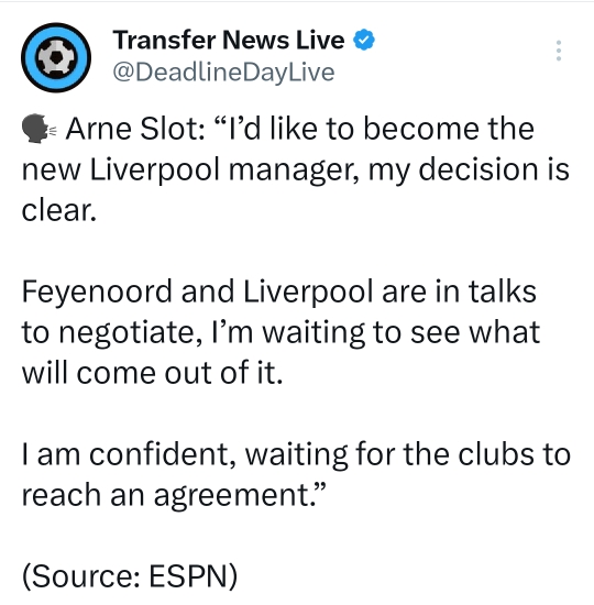 [해외축구]espn)슬롯:리버풀 새로운 감독 되고싶다 내 결정은 분명하다 -cboard