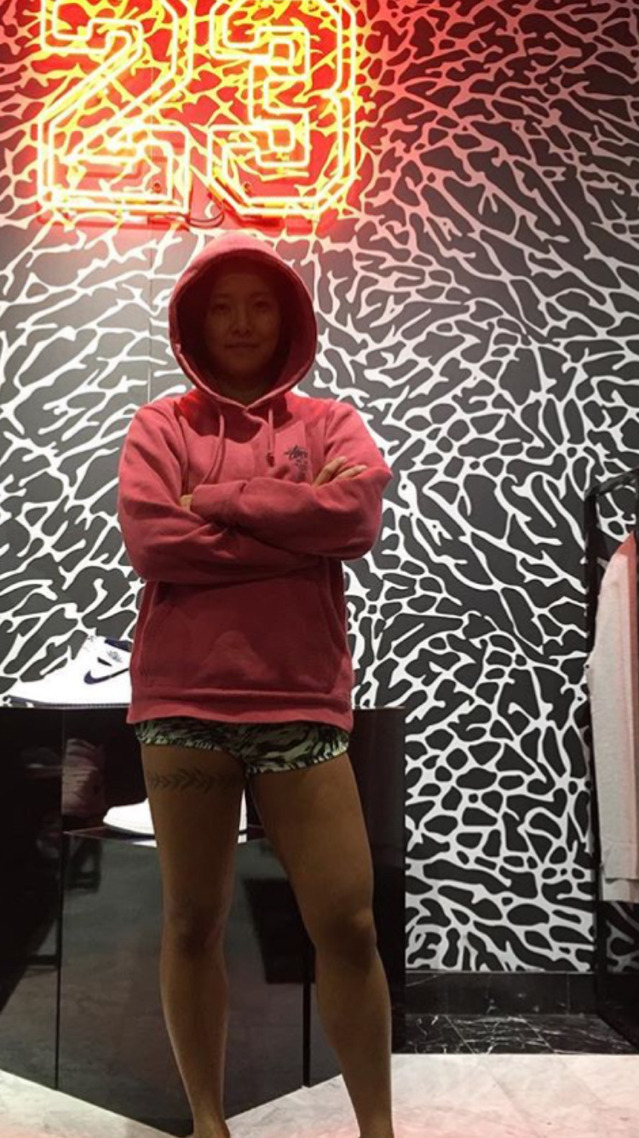 훈련 중인 송가연