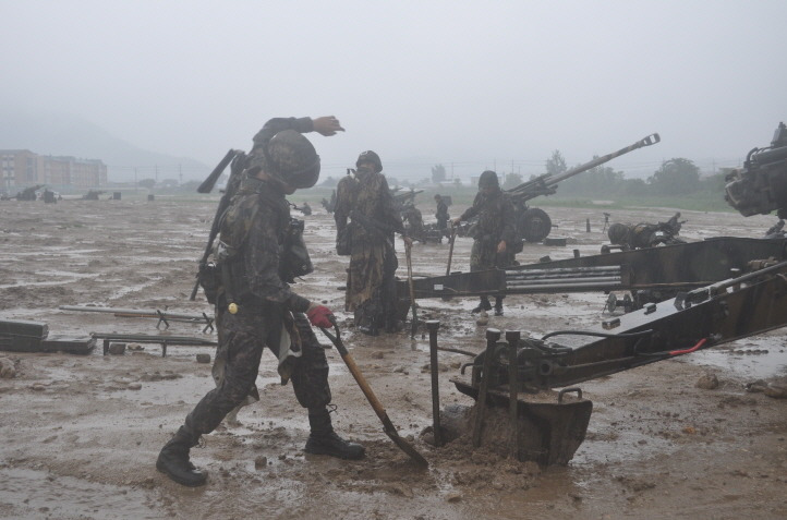 장마 속 방열 훈련