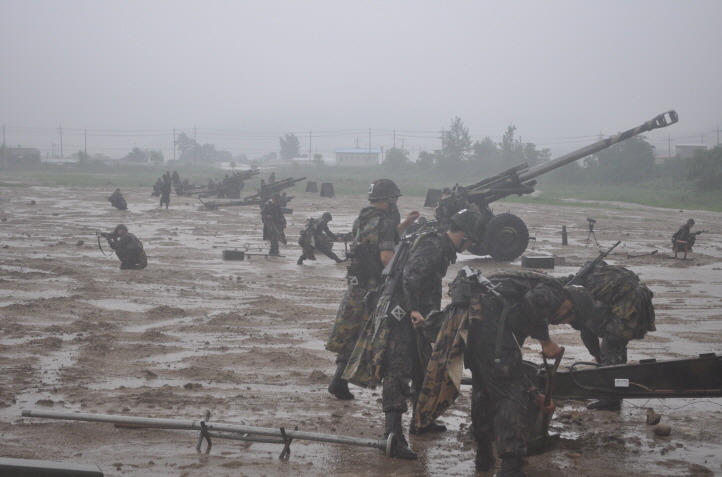 장마 속 방열 훈련