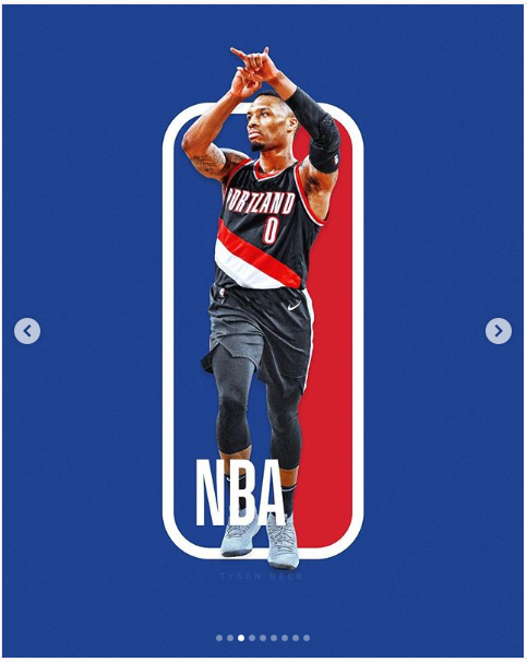 NBA 로고 속 선수들