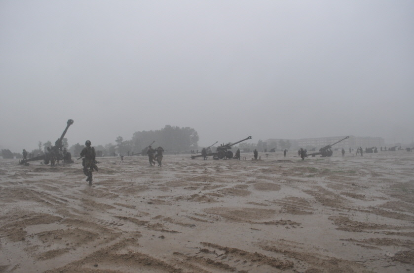 장마 속 방열 훈련