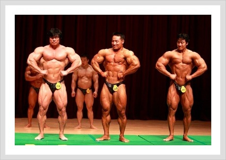 국내 상위권 보디빌더들