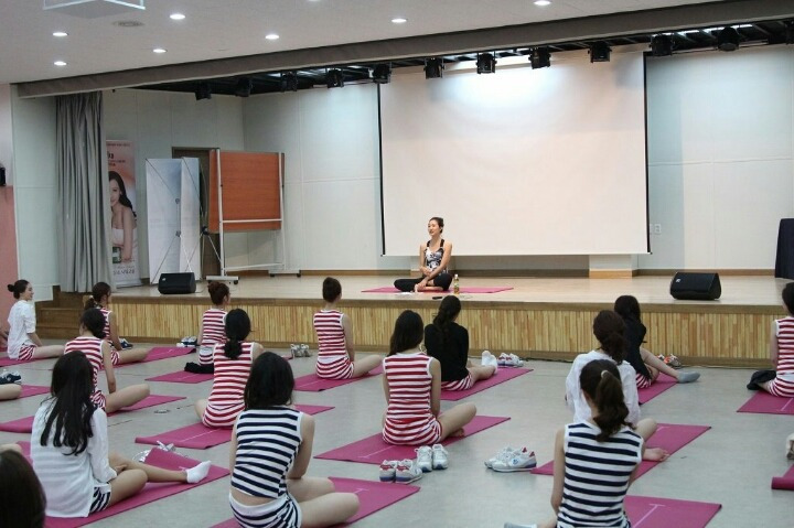 미스코리아 후보들의 요가 시간