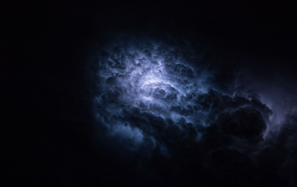 우주정거장에서 본 지구