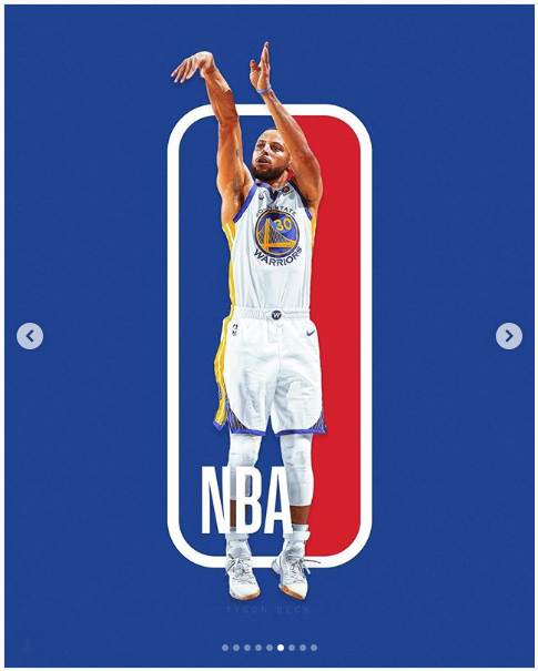 NBA 로고 속 선수들