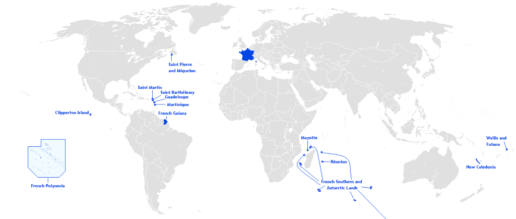 영국과 프랑스가 아직도 보유하고 있는 해외 영토