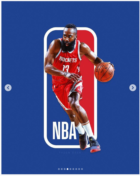 NBA 로고 속 선수들