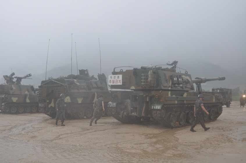 장마 속 방열 훈련