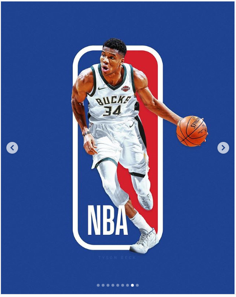 NBA 로고 속 선수들