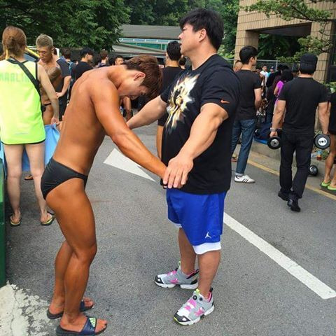 국내 상위권 보디빌더들