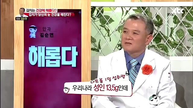 몸에 좋다고 아이에게 권했던 김치