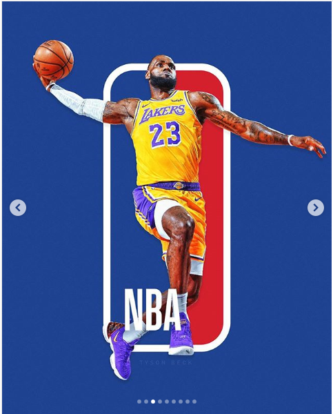 NBA 로고 속 선수들