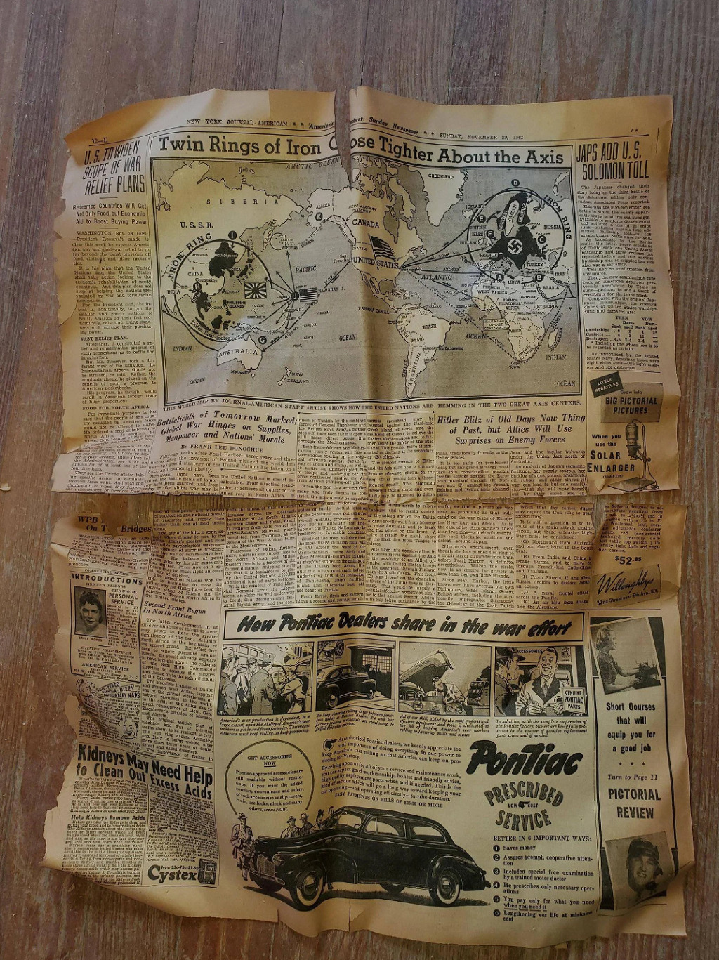 2차 세계대전 당시의 미국 신문