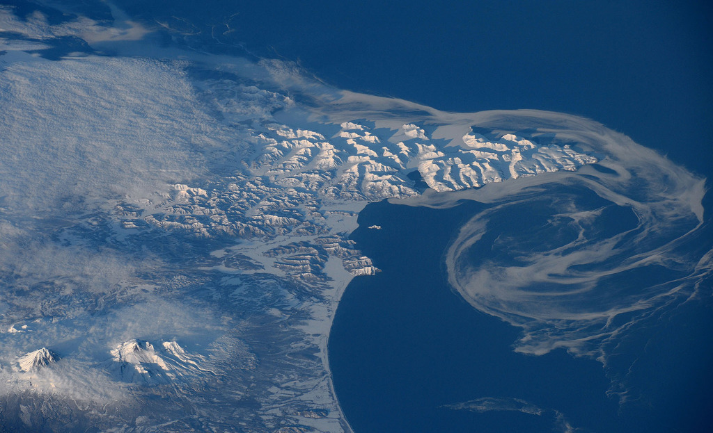 우주정거장에서 본 지구