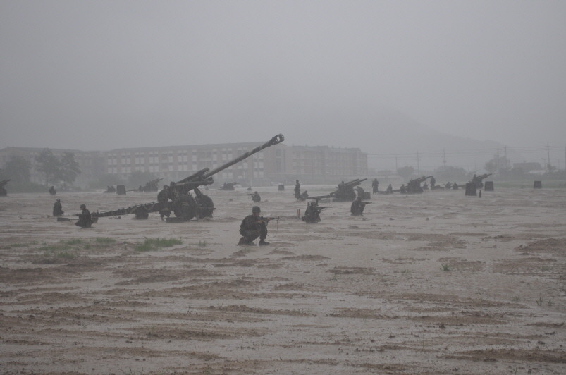 장마 속 방열 훈련