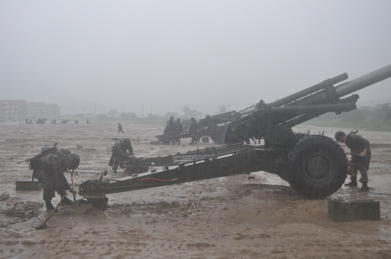 장마 속 방열 훈련