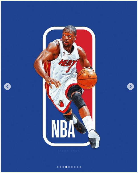 NBA 로고 속 선수들