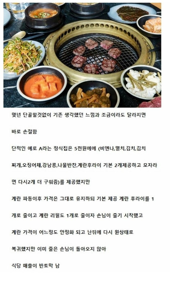  음식 장사가 무서운 점