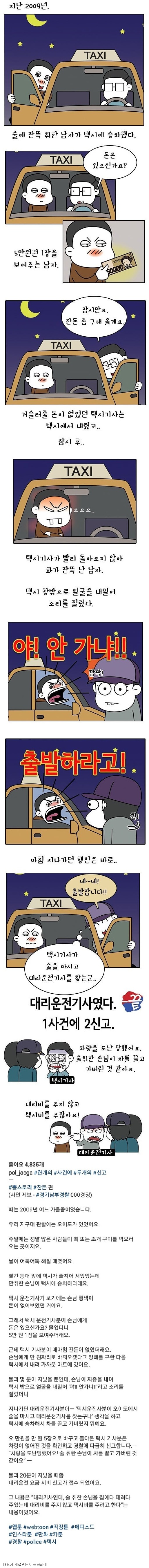  취객의 5만원권 지폐가 불러온 나비효과