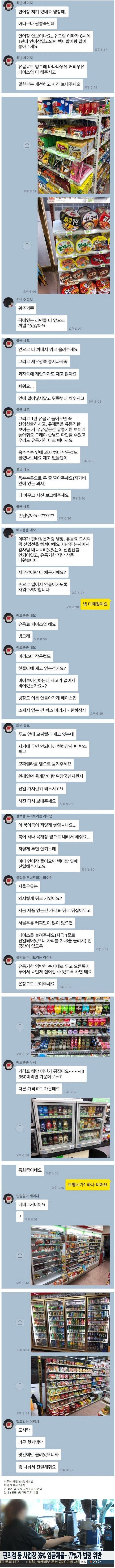  흔한 편의점 점주