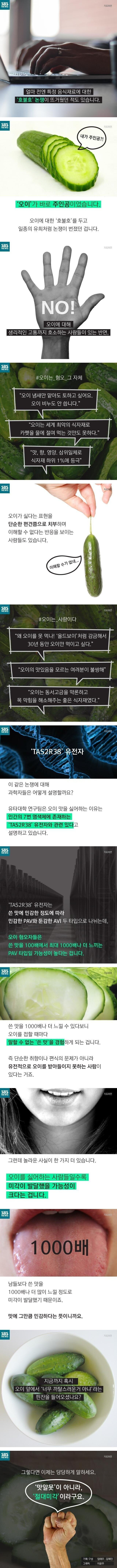오이가 심하게 호불호 갈리는 이유