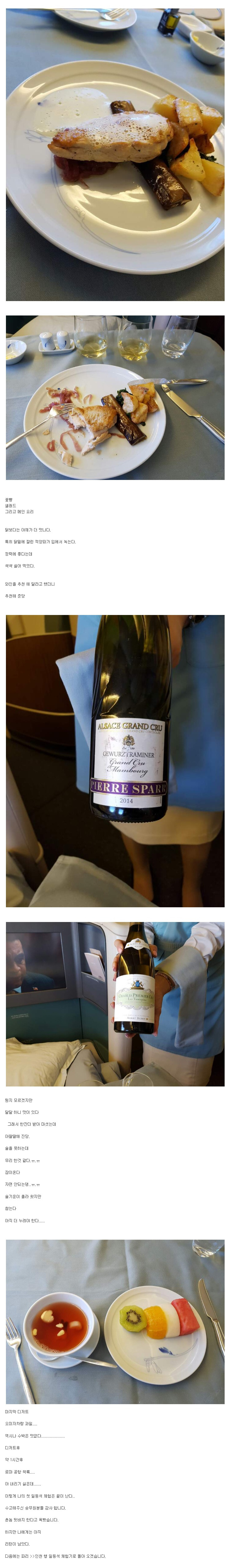 자칭 서민의 일등석 체험기