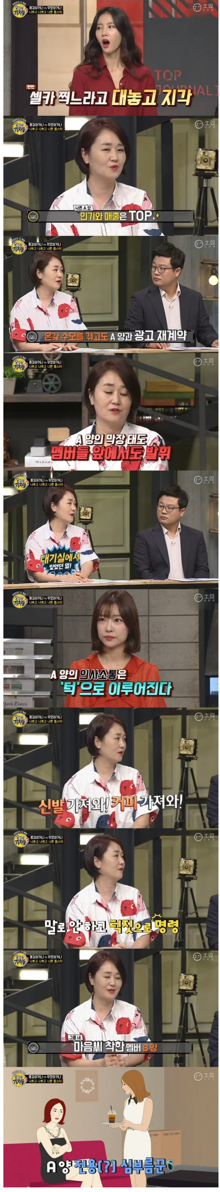 아이돌 톱스타 A양의 행각