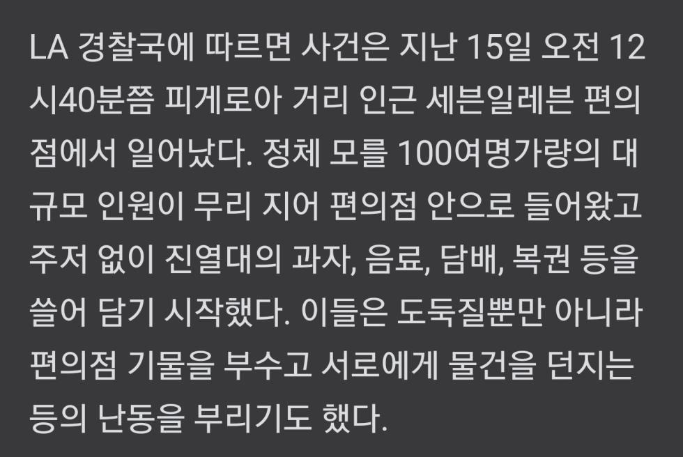 어질어질 미국 편의점 강도들