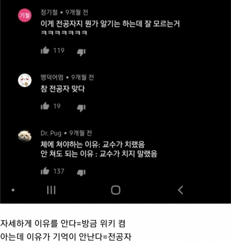 위키컨닝자 vs 전공자