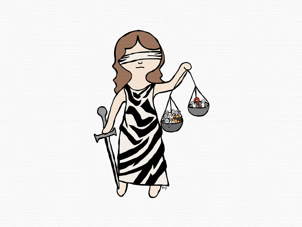 시골 여자의 서울 나들이