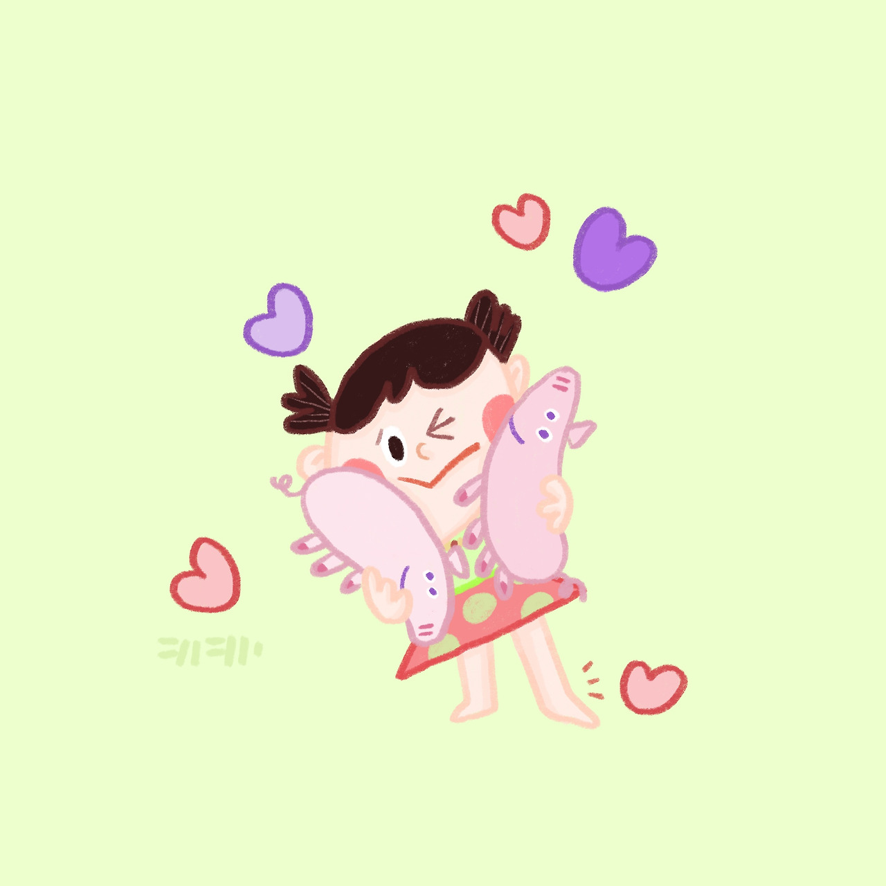 #33 엄마 꿀꿀이와 아기 꿀꿀이.