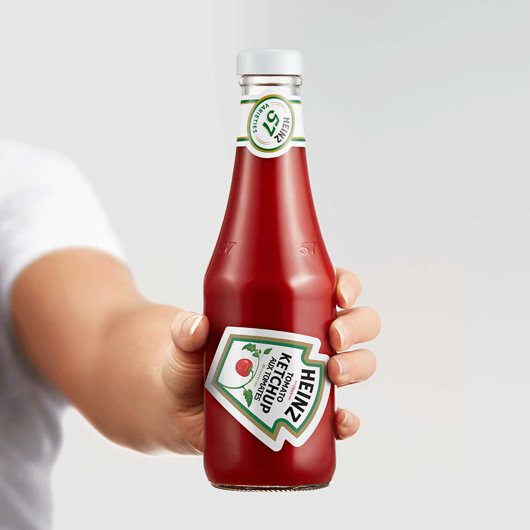 삐뚤어진 라벨, 하인즈 케찹의 똑똑한 실수