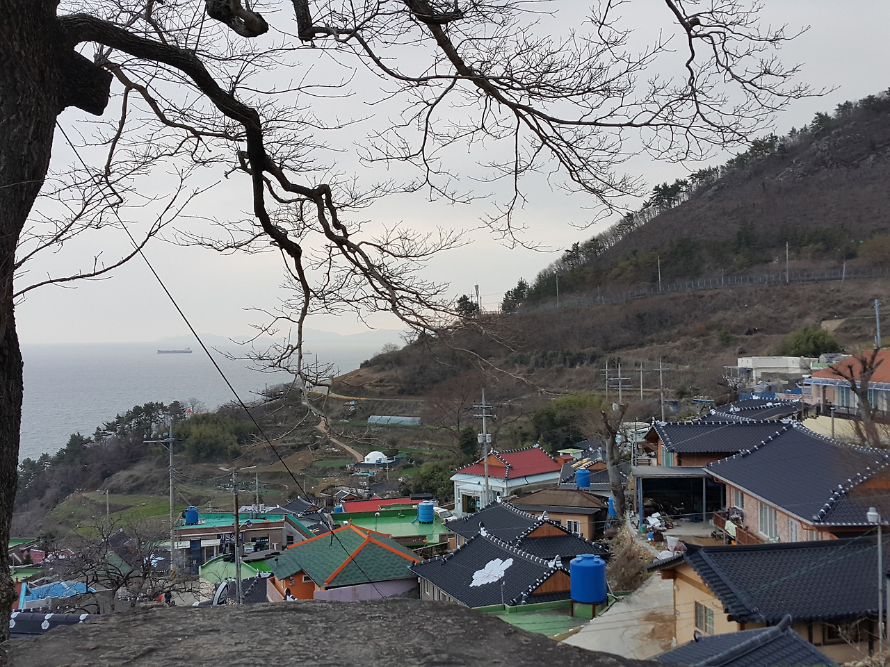 남해 가천 다랭이 마을에서...