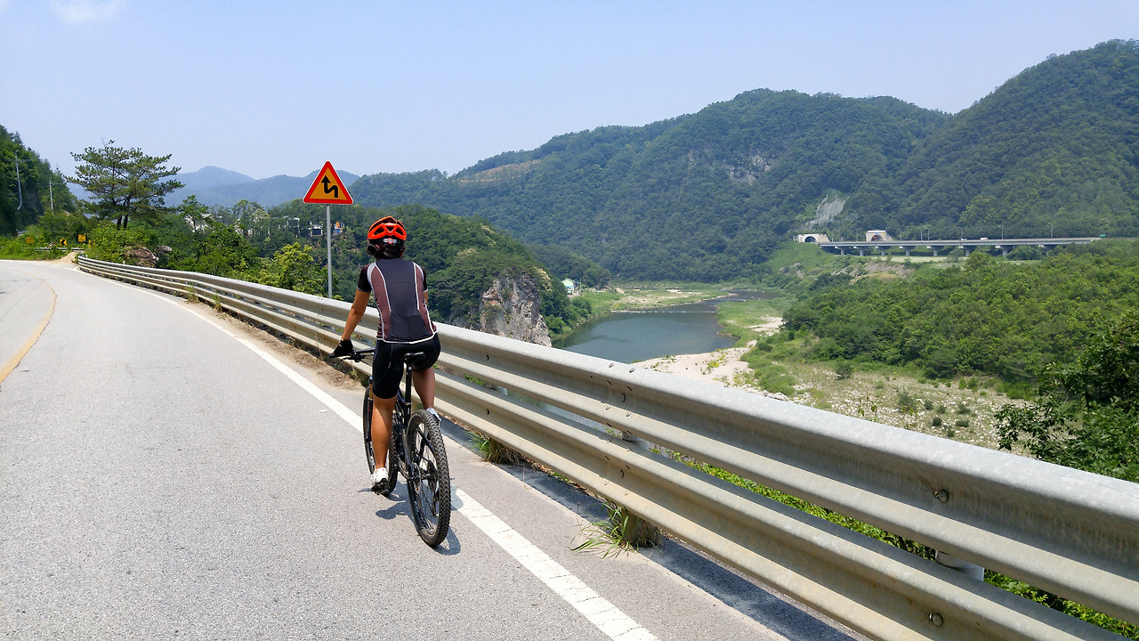 홍천강 자전거