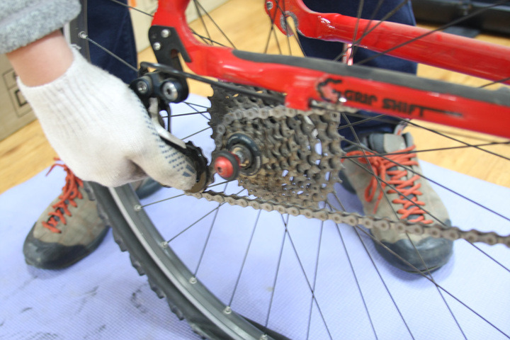 자전거 에어 빼기