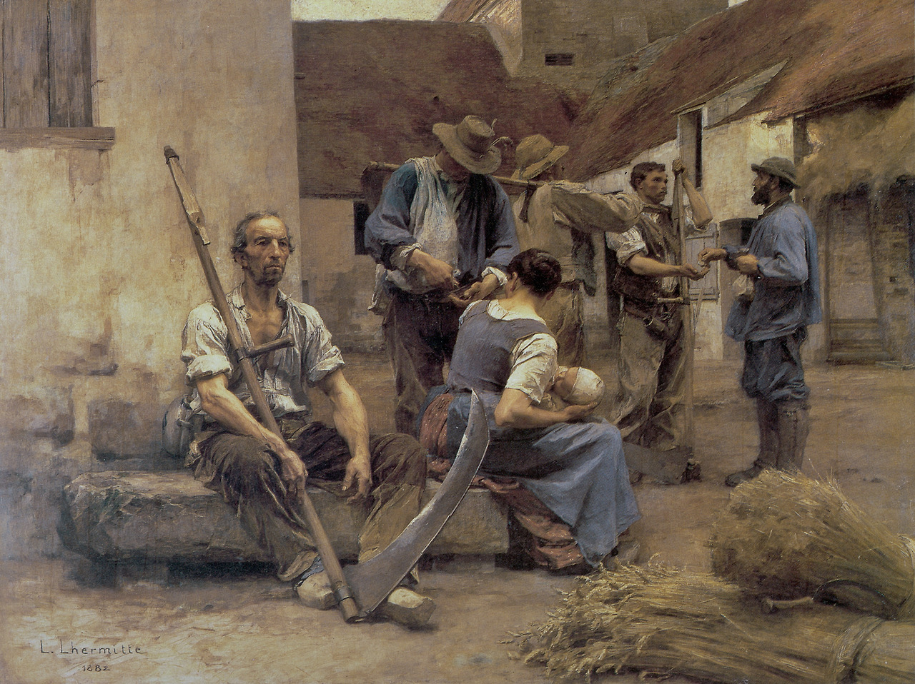 La Payé des moissonneurs, 1882